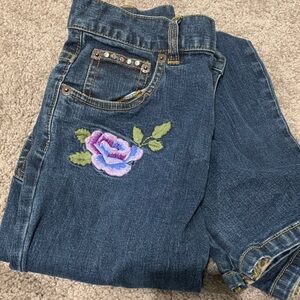 Gap Embroidered Blue Jeans